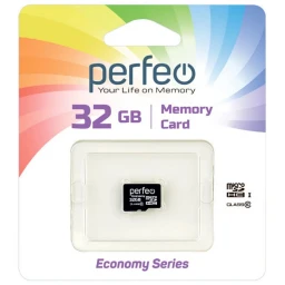 Карта памяти micro SD (32 GB) "Perfeo" Class 10 (без адаптера)