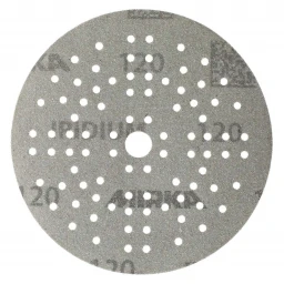 Круг шлифовальный 150 мм P240 "MIRKA" IRIDIUM (121 отв.) на бум. основе липучка