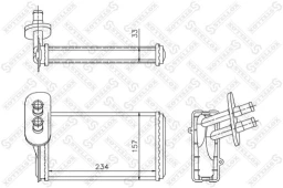 Радиатор печки Stellox 10-35019-SX