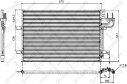 Радиатор кондиционера Stellox 10-45036-SX