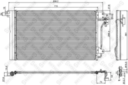 Радиатор кондиционера Stellox 10-45167-SX