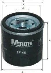 Фильтр масляный MFilter TF 45