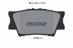 Колодки тормозные задние TexTar 2433801