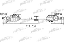 ПОЛУОСЬ Patron pds0527