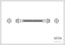Шланг тормозной CORTECO 19032278