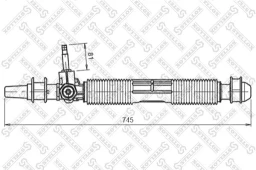 Рейка рулевая механическая Stellox 00-35020-SX