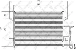 Радиатор кондиционера Stellox 10-45399-SX