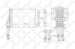 Радиатор печки левый Stellox 10-35026-SX