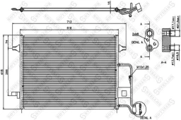 Радиатор кондиционера Stellox 10-45025-SX