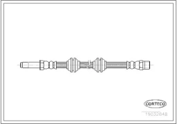 Шланг тормозной MERCEDES-BENZ: SPRINTER 4-t фургон 408 CDI/411 CDI/413 CDI/414/416 CDI 96-06, V-CLAS