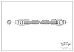 Шланг тормозной AUDI: A8 2.5 TDI/2.5 TDI quattro/2.8/2.8 quattro/3.3 TDI quattro/3.7/3.7 quattro/4.2