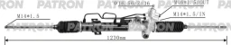 Рейка рулевая гидравлическая HYUNDAI: ELANTRA 2000- Patron PSG3038