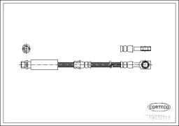 Шланг тормозной OPEL: SIGNUM 1.8/1.9 CDTI/2.0 DTI/2.0 Turbo/2.2 DTI/2.2 direct/2.8 V6 Turbo/3.0 V6 C