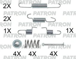 Комплект монтажный тормозных колодок барабанных CHEVROLET: NUBIRA 05- , LACETTI 05- Patron PSRK0102