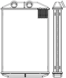 Радиатор отоп. для а/м Renault Kangoo II (07-)/Master III (10-) (LRh 2109) Luzar LRH2109