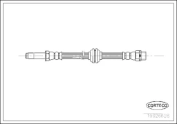 Шланг тормозной BMW: 3 316 i/318 i/320 d/320 i/323 i/325 i/328 i/330 d/330 i 98-05, 3 Compact 316 ti