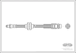 Шланг тормозной MAZDA: 3 1.4/1.6/1.6 DI Turbo/2.0/2.0 MZR-CD/2.3 DiSi Turbo MPS/2.3 MPS/2.3 MZR/2.3 