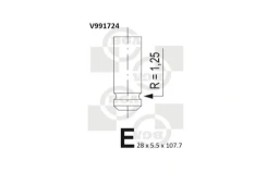 Клапан выпускной BGA V991724