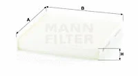 Фильтр салона MANN-FILTER CU22029