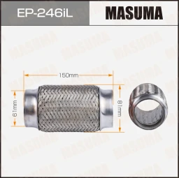 Гофра глушителя усиленная 3-х слойная interlock 61x150 Masuma EP-246iL