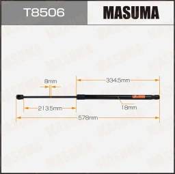 Упор газовый багажника L=578 mm Masuma T8506