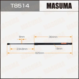 Упор газовый багажника L=625 mm Masuma T8514