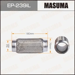 Гофра глушителя усиленная 3-х слойная interlock 54x180 Masuma EP-239iL