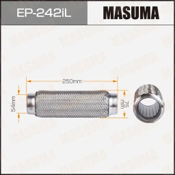 Гофра глушителя усиленная 3-х слойная interlock 54x250 Masuma EP-242iL