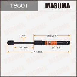 Упор газовый капота L=272.8 mm Masuma T8501