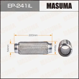 Гофра глушителя усиленная 3-х слойная interlock 54x220 Masuma EP-241iL