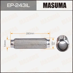 Гофра глушителя усиленная 3-х слойная interlock 54x280 Masuma EP-243iL
