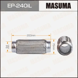 Гофра глушителя усиленная 3-х слойная interlock 54x200 Masuma EP-240iL