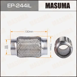 Гофра глушителя усиленная 3-х слойная interlock 55x130 Masuma EP-244iL
