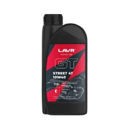 Моторное масло 4-х тактное LAVR GT Street 4T 10W-40 1 л