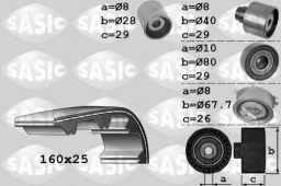 Комплект ГРМ VAG 1.2D/1.6D/2.0D 03- Sasic 1756068