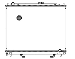 Радиатор системы охлаждения Mitsubishi Pajero III (00-)/Pajero IV (06-) 3.2D AT (LRc 11189)