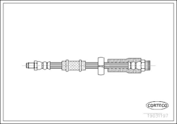 Шланг тормозной CITROEN: JUMPER фургон 1.9 D/1.9 TD/2.0/2.0 HDI/2.5 D/2.5 D 4x4/2.5 TD/2.5 TDi/2.5 T