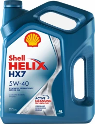 Моторное масло Shell Helix HX7 5W-40 полусинтетическое 4 л