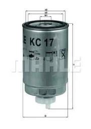 Фильтр топливный Mahle/Knecht KC17D