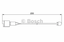 Датчик износа дисковых тормозных колодок BOSCH 1987474910