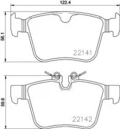 Колодки тормозные дисковые задние Brembo P 86 029