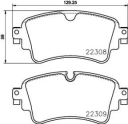 Колодки тормозные дисковые передние/задние Brembo P 85 154