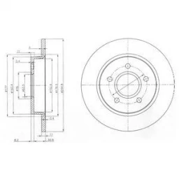 Диск тормозной DELPHI BG3896