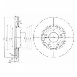 Диск тормозной DELPHI BG4011