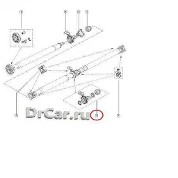 Опора карданного вала Renault 375252191R