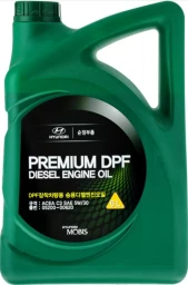 Моторное масло Hyundai/Kia Premium DPF Diesel 5W-30 синтетическое 6 л