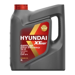 Моторное масло Hyundai XTeer Gasoline Ultra Efficiency 5W-20 синтетическое 4 л