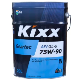 Масло трансмиссионное Kixx Geartec 75W-90 МКПП полусинтетическое 20 л