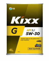 Моторное масло Kixx G 5W-30 полусинтетическое 4 л