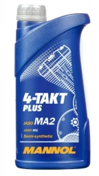 Моторное масло 4-х тактное Mannol 7202 4-Takt Plus 10W-40 полусинтетическое 1 л